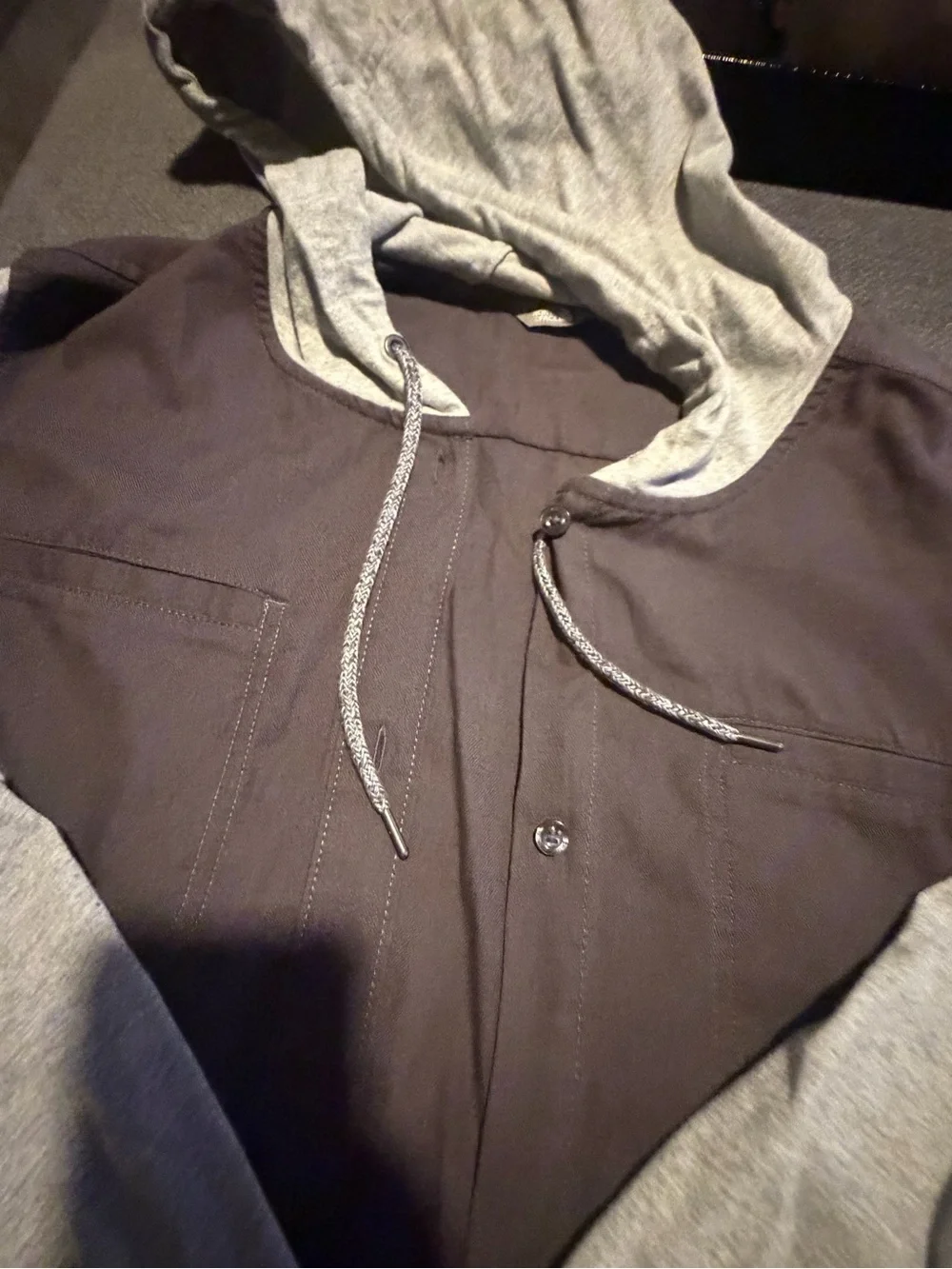 Men's xl the north face shacket  Button-Up Jacket - Charcoal & Heather Gray